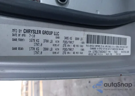 2010 Dodge Ram 1500 Slt/Sport/Trx из США, поврежденный, VIN 1D7RB1CT5AS248317